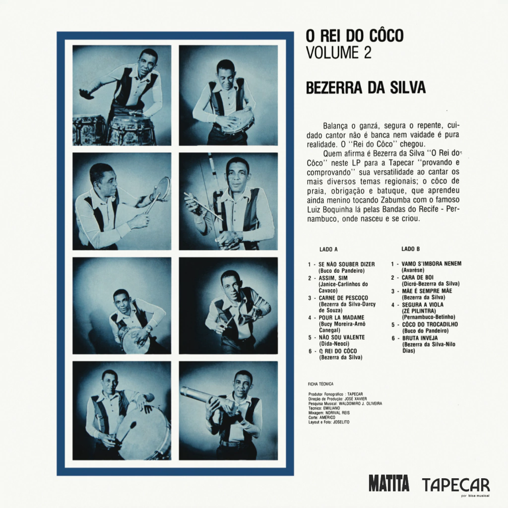 LP Bezerra da Silva - O Rei do Côco Vol. 2 3 LP Bezerra da Silva - O Rei do Côco Vol. 2 - Imagem 2