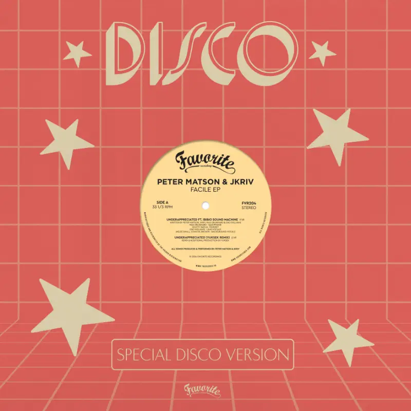 12" Peter Matson & JKriv – Facile EP 1 FVR204 Front